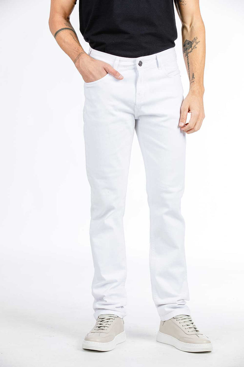 CALÇA JEANS SLIM COLOR