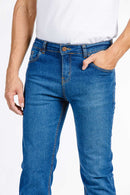 CALÇA JEANS SLIM BLUE WASH 93
