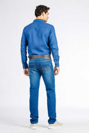 CALÇA JEANS SLIM BLUE WASH 93