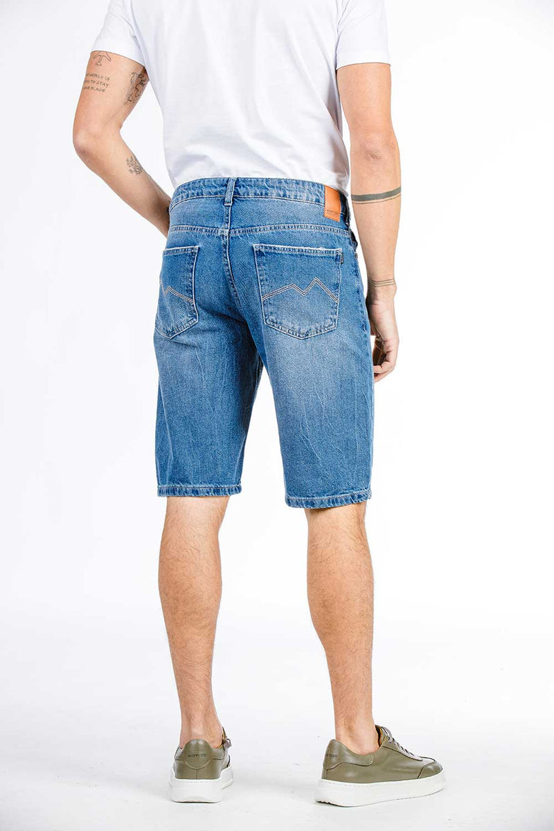 BERMUDA JEANS BLUE WASH BASIC