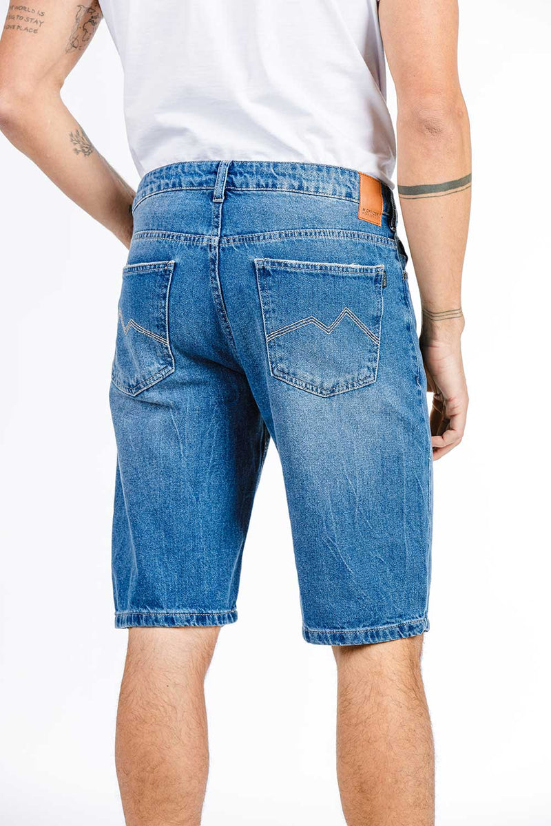 BERMUDA JEANS BLUE WASH BASIC