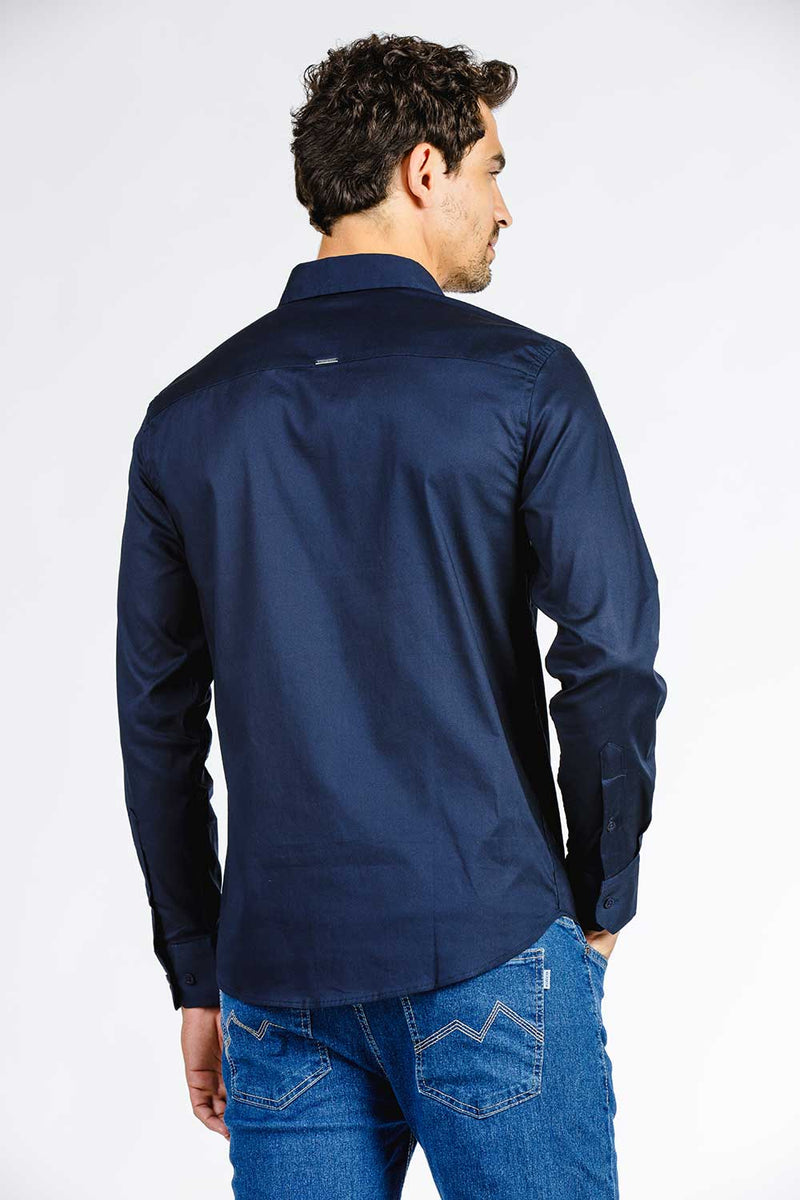 CAMISA SLIM C/ELASTANO