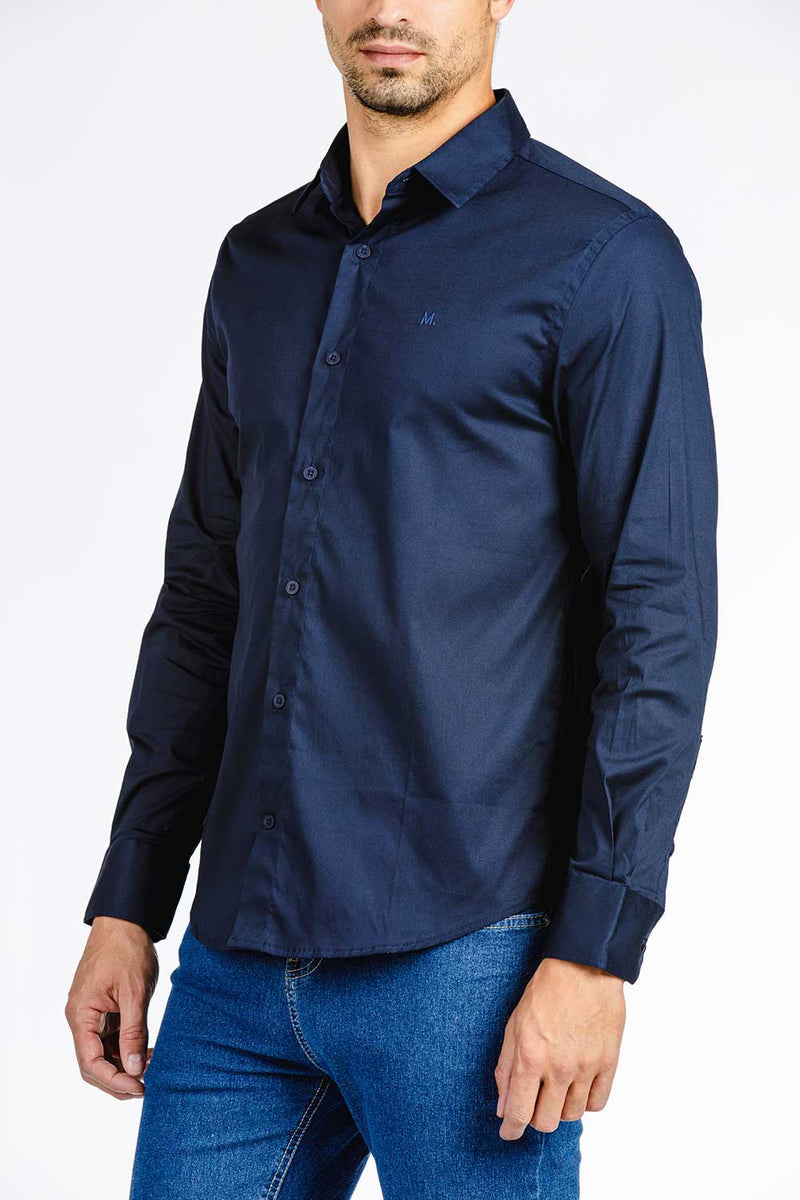 CAMISA SLIM C/ELASTANO