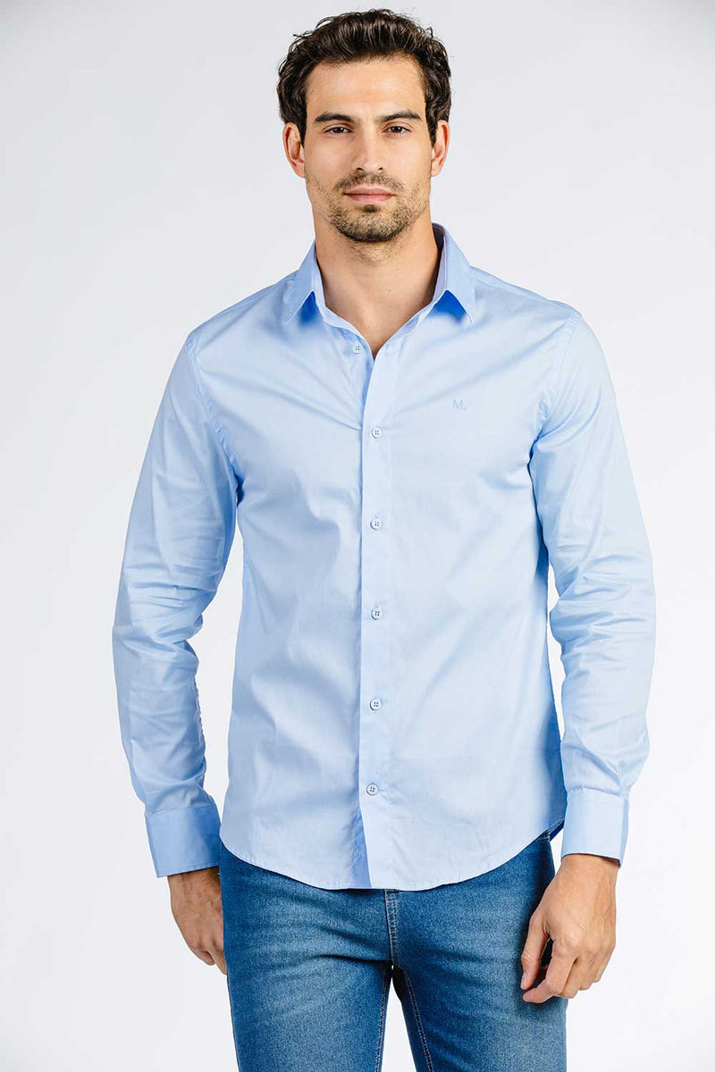CAMISA SLIM C/ELASTANO