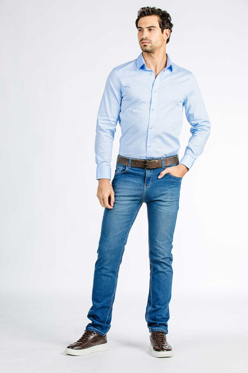 CAMISA SLIM C/ELASTANO