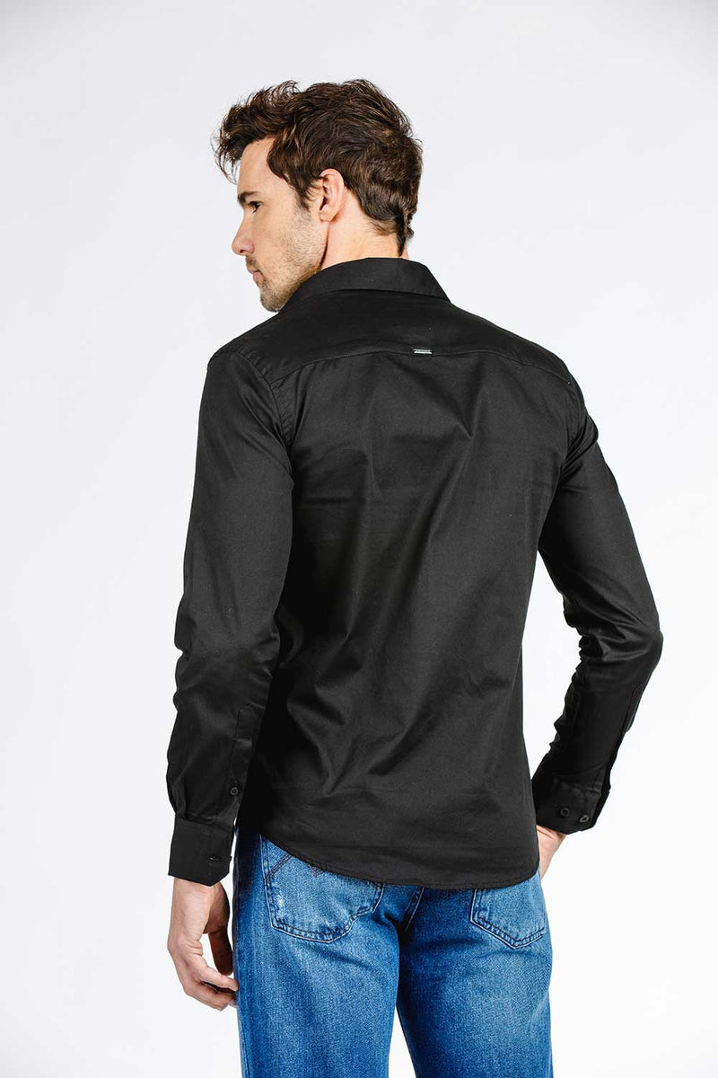 CAMISA SLIM C/ELASTANO