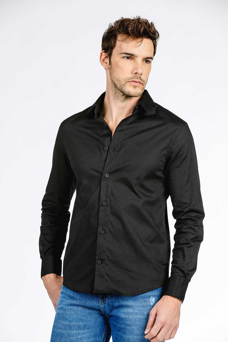 CAMISA SLIM C/ELASTANO